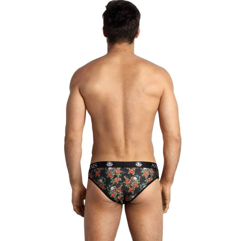 Slip power imprimé roses et têtes de mort — ANAIS MEN SLIP & THONG