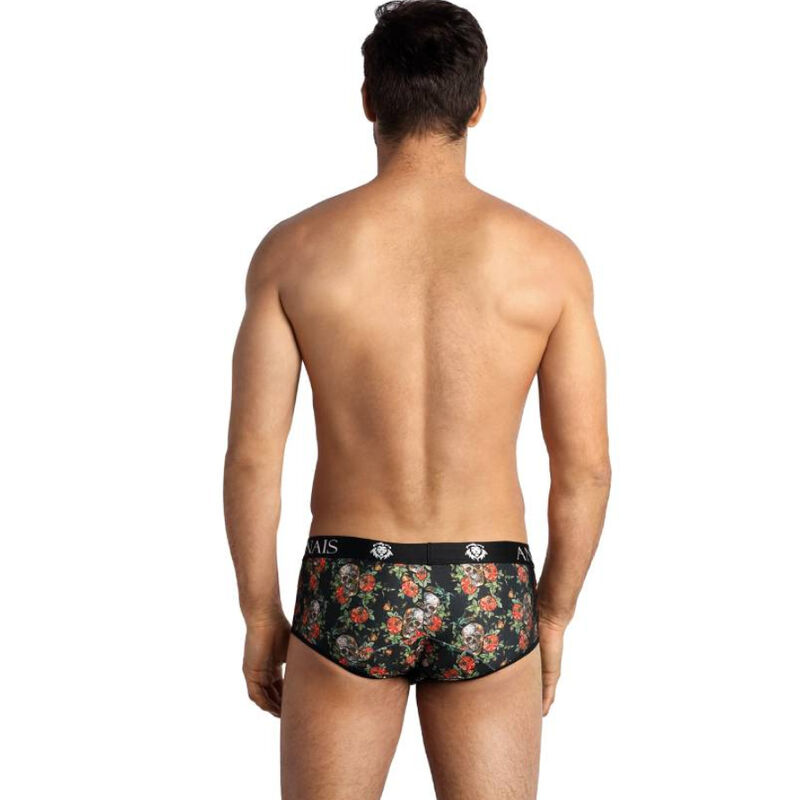 Slip power à imprimé roses et têtes de mort — ANAIS MEN BOXER & BRIEF