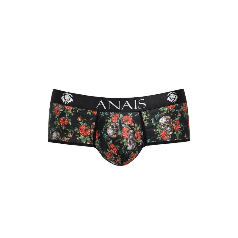 Power brief en modal à imprimé rose et tête de mort — ANAIS MEN BOXER & BRIEF