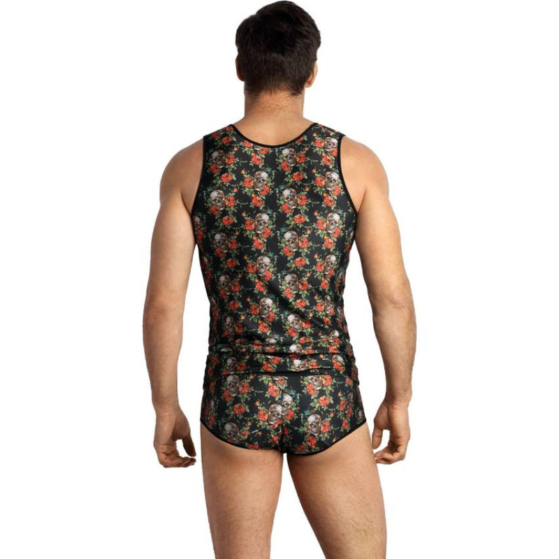Débardeur imprimé roses et têtes de mort — ANAIS MEN ACCESORIES