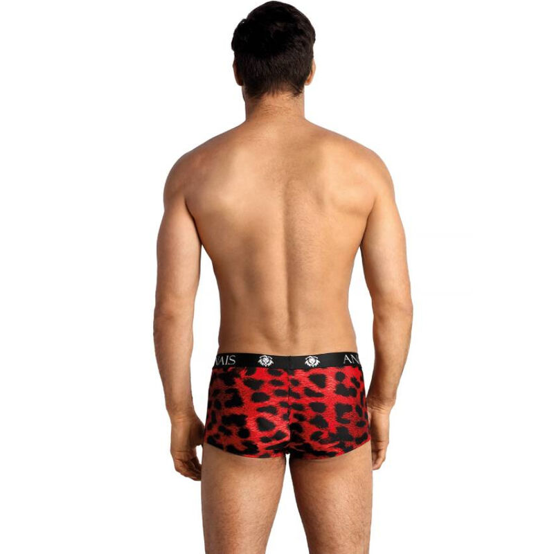 Boxer sauvage imprimé animal microfibre rouge — ANAIS MEN BOXER & BRIEF