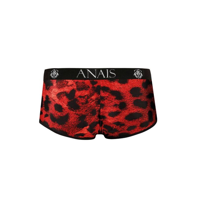 Slip sauvage en microfibre rouge imprimé animal — ANAIS MEN BOXER & BRIEF