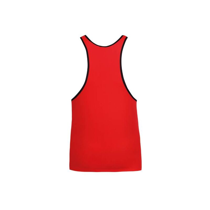 Top âme microfibre rouge à bordure noire — ANAIS MEN ACCESORIES