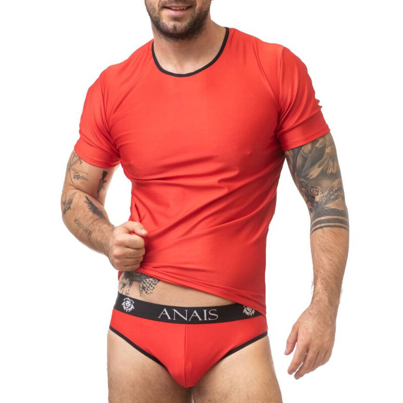 T-shirt ajusté âme microfibre rouge — ANAIS MEN ACCESORIES