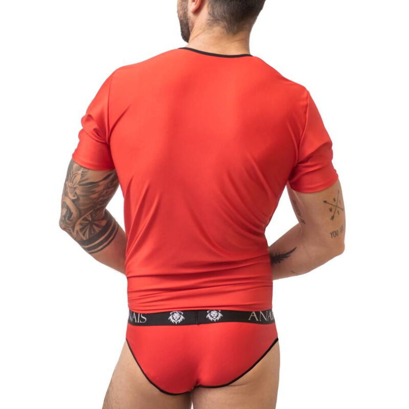 T-shirt ajusté âme microfibre rouge — ANAIS MEN ACCESORIES