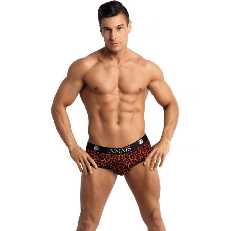 Slip de bikini à fesses ouvertes imprimé tribal — ANAIS MEN JOCK