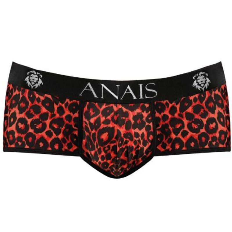 Slip tribal homme imprim animal microfibre rouge — ANAIS MEN BOXER & BRIEF