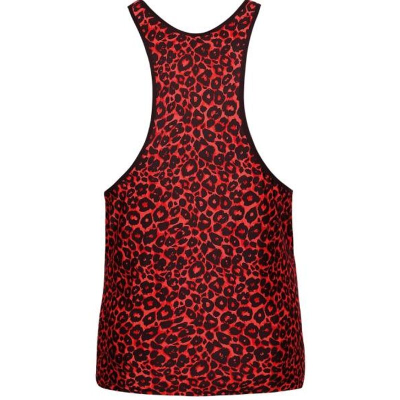 Top tribal en microfibre rouge douce — ANAIS MEN ACCESORIES