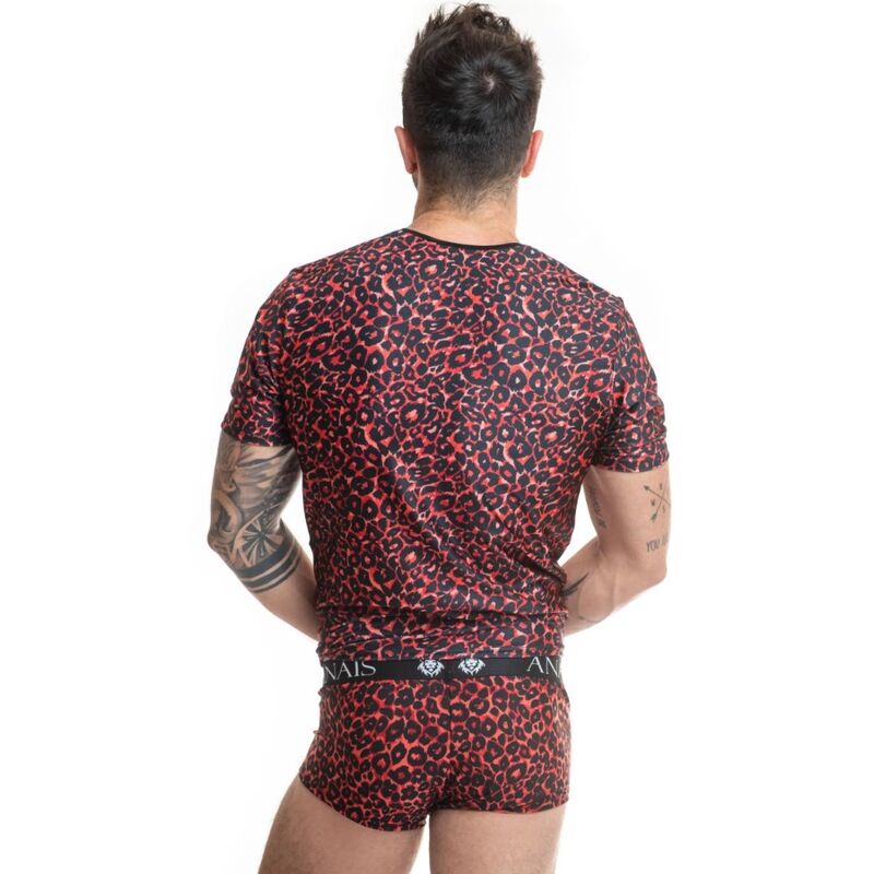 T-shirt tribal en microfibre rouge — ANAIS MEN ACCESORIES