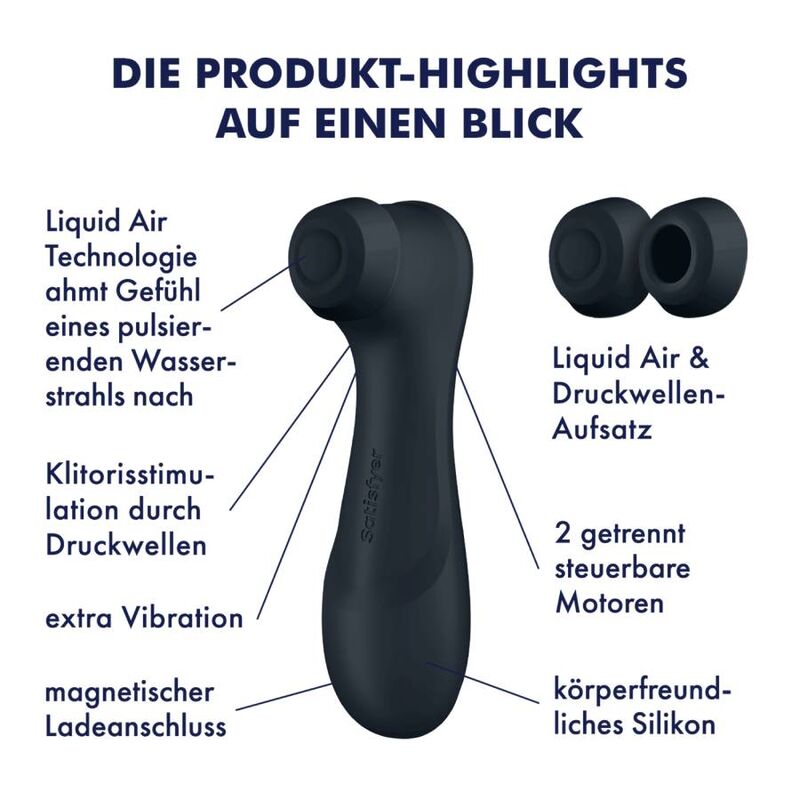 Stimulateur clitoridien à air pulsé et vibrations — SATISFYER AIR PULSE
