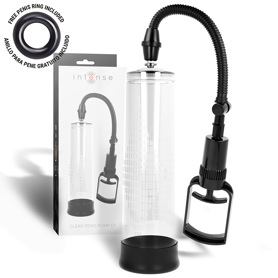 Pompe à vide transparente avec jauge — INTENSE FOR HIM