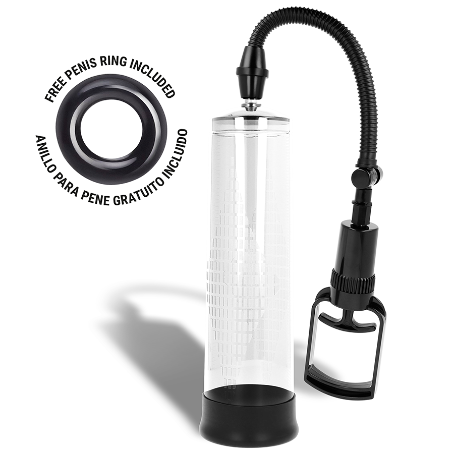 Pompe à vide transparente avec jauge — INTENSE FOR HIM