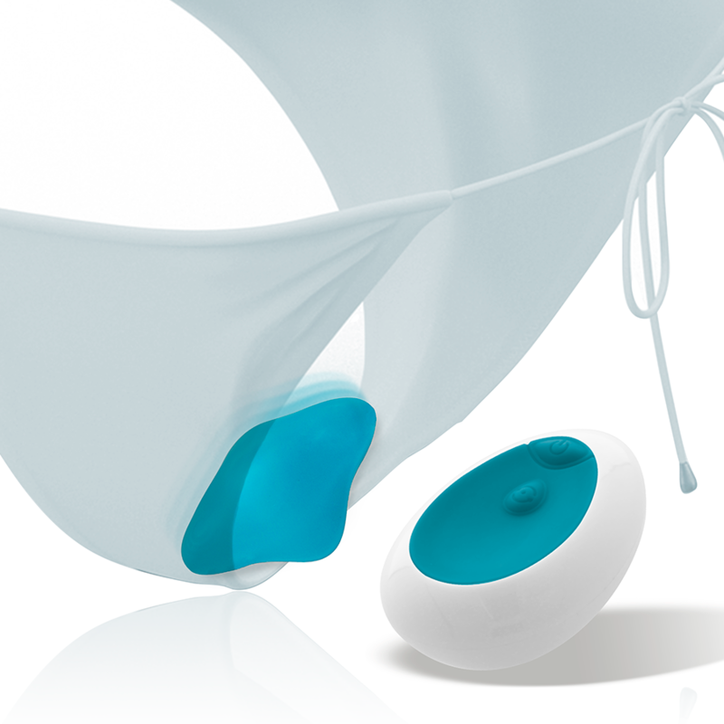 Culotte vibrante Samantha télécommandée bleue — INTENSE REMOTE CONTROL