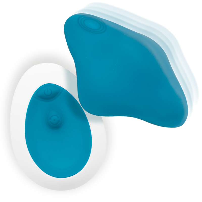 Culotte vibrante Samantha télécommandée bleue — INTENSE REMOTE CONTROL