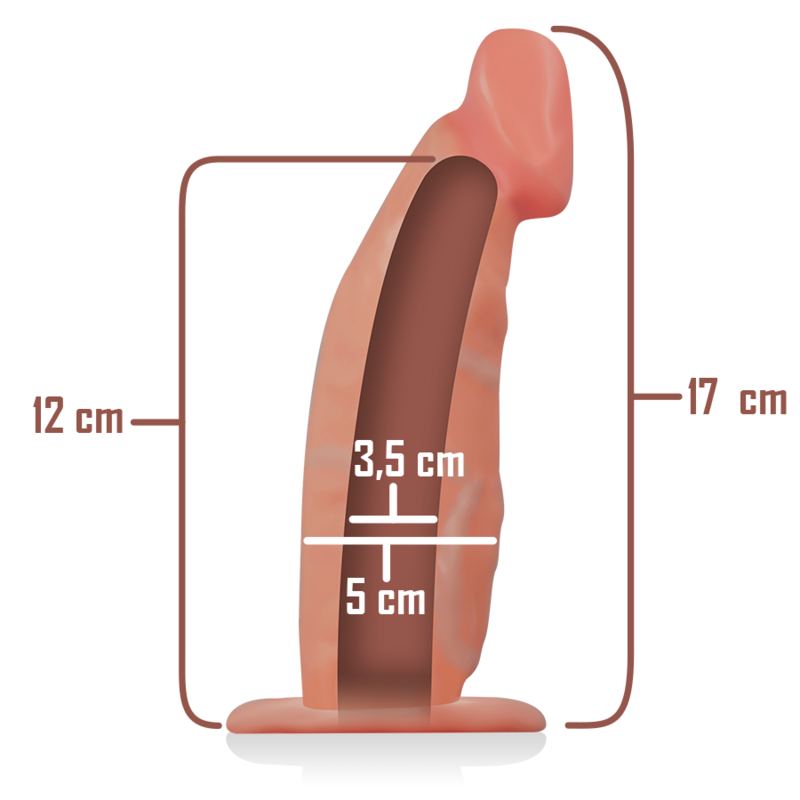 Harnais creux extensible avec gode 18 cm — INTENSE FOR HIM