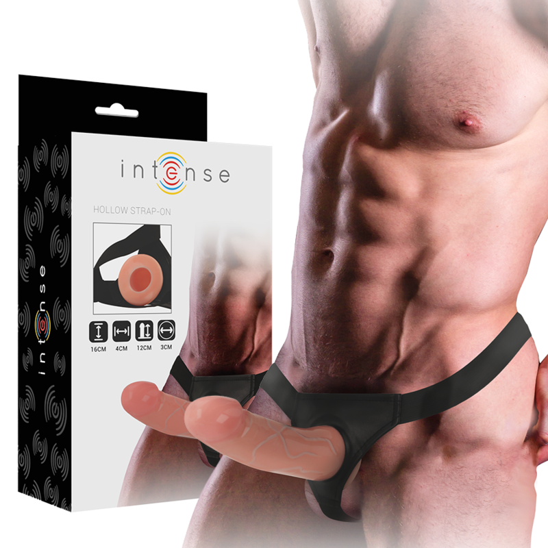 Harnais creux réaliste avec gode intégré — INTENSE FOR HIM