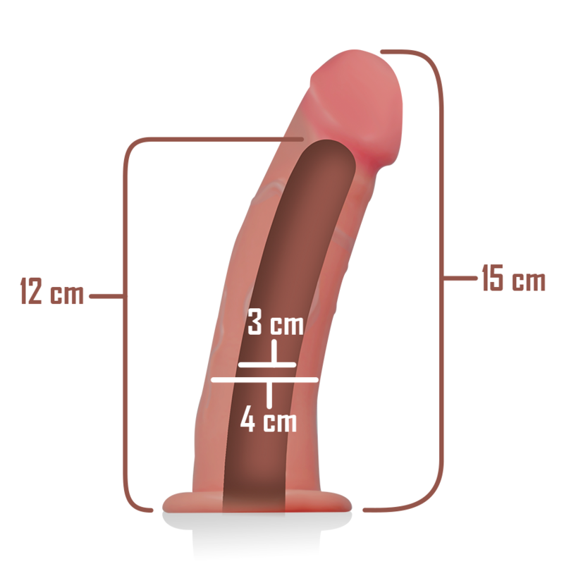 Harnais creux réaliste avec gode intégré — INTENSE FOR HIM