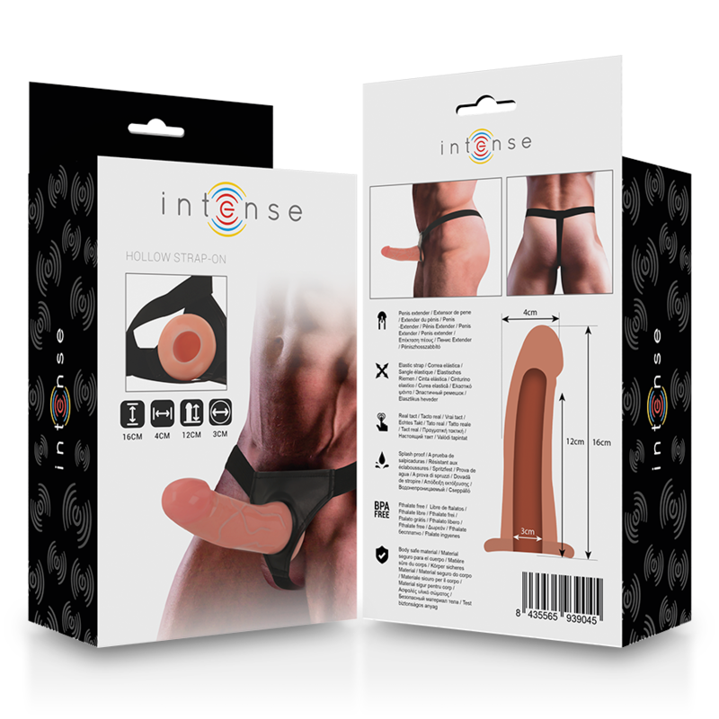 Harnais creux réaliste avec gode intégré — INTENSE FOR HIM