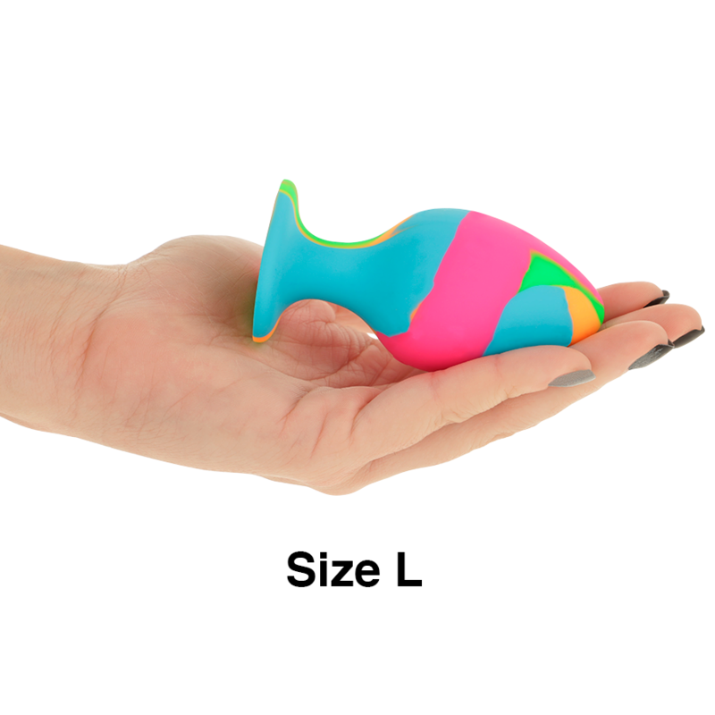 Ensemble de plugs anaux en silicone tie-dye — INTENSE ANAL TOYS