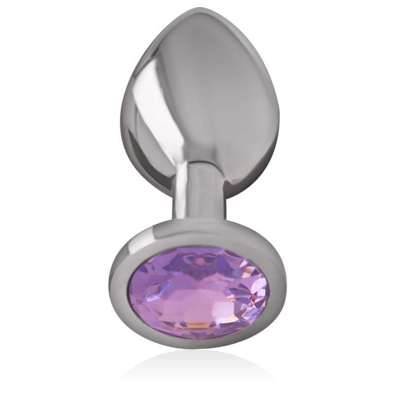Plug anal en métal avec cristal violet — INTENSE ANAL TOYS