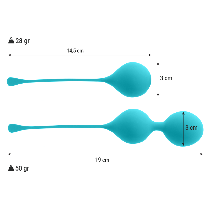 Pack de balles de geisha Kendall — INTENSE HEALTH KEGEL