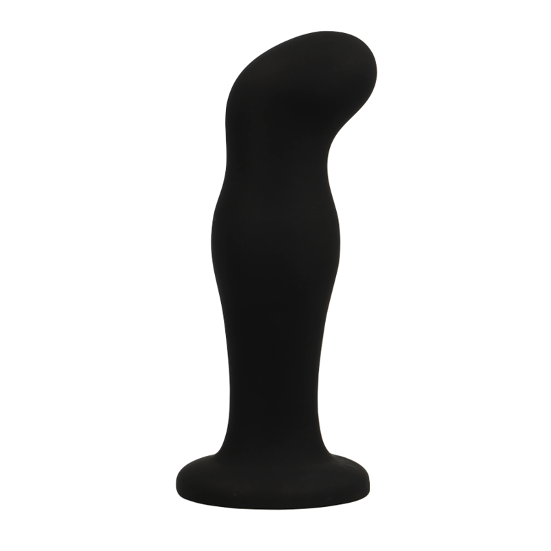 Stimulateur anal premium en silicone noir — BLACK&SILVER