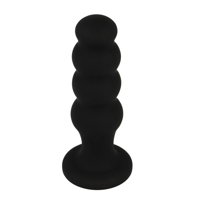 Plug anal en silicone Scott Premium — BLACK&SILVER