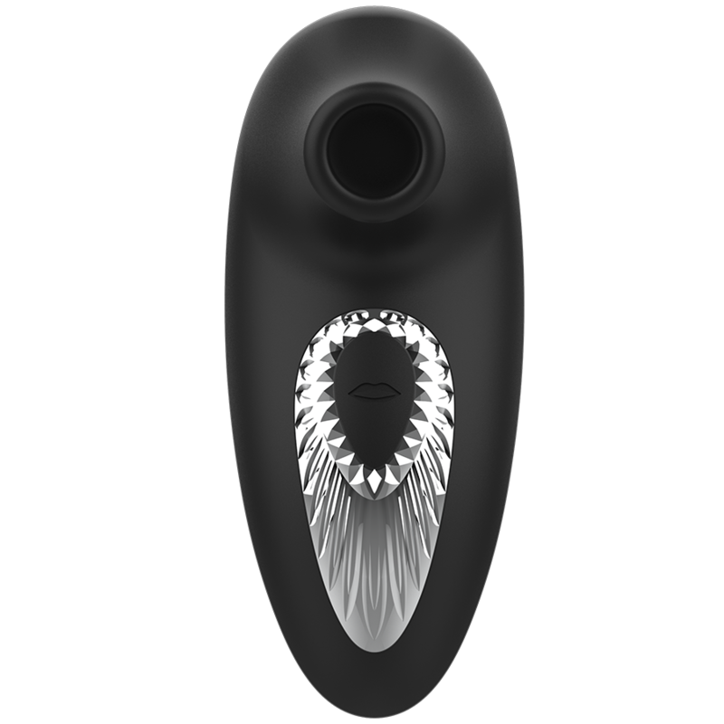 Stimulateur clitoridien par aspiration rechargeable — BLACK&SILVER