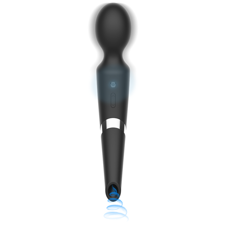 Masuseur baguette ventouse 2-en-1 silicone — BLACK&SILVER