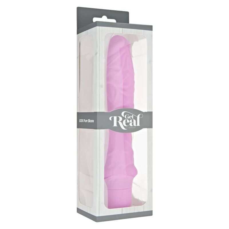 Vibrateur large en silicone rose — GET REAL