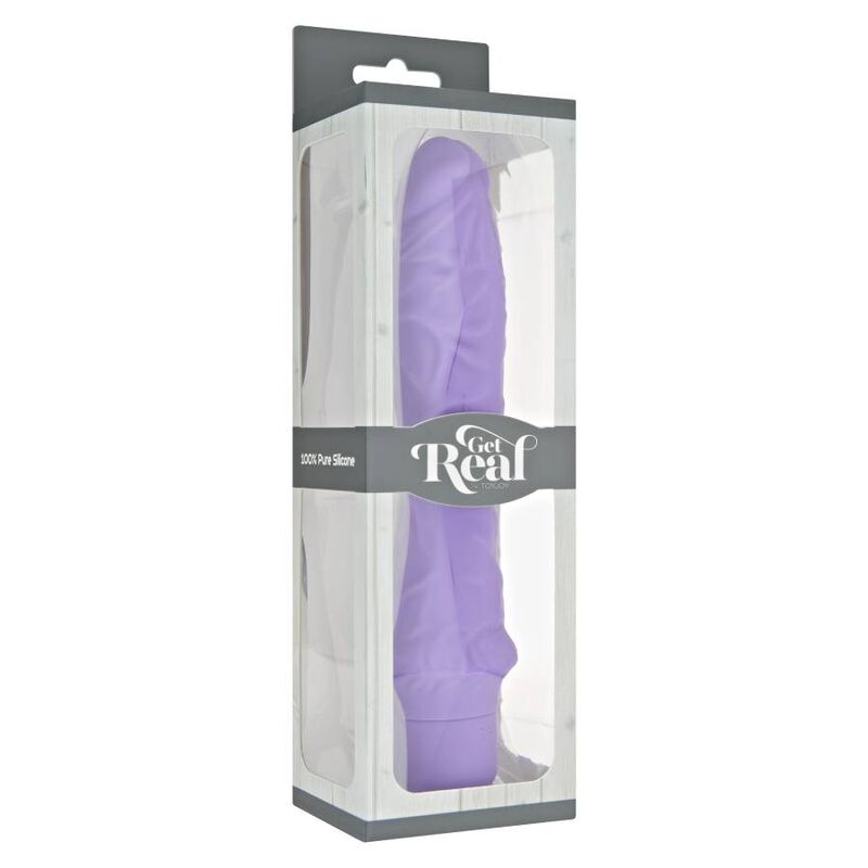 Grand vibrateur classique violet en silicone — GET REAL