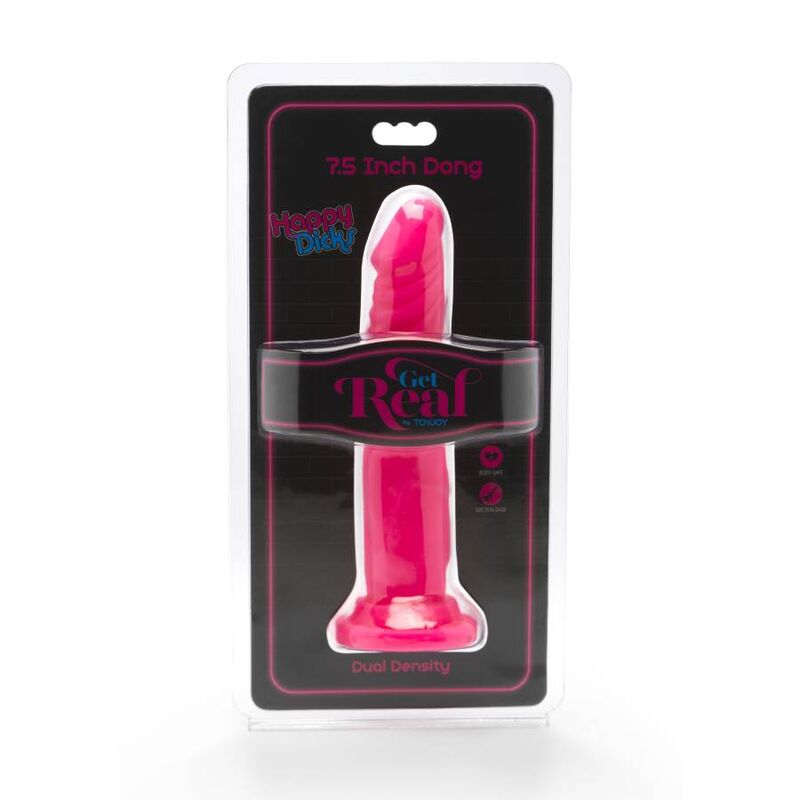 Dildo réaliste à ventouse 19 cm rose — GET REAL