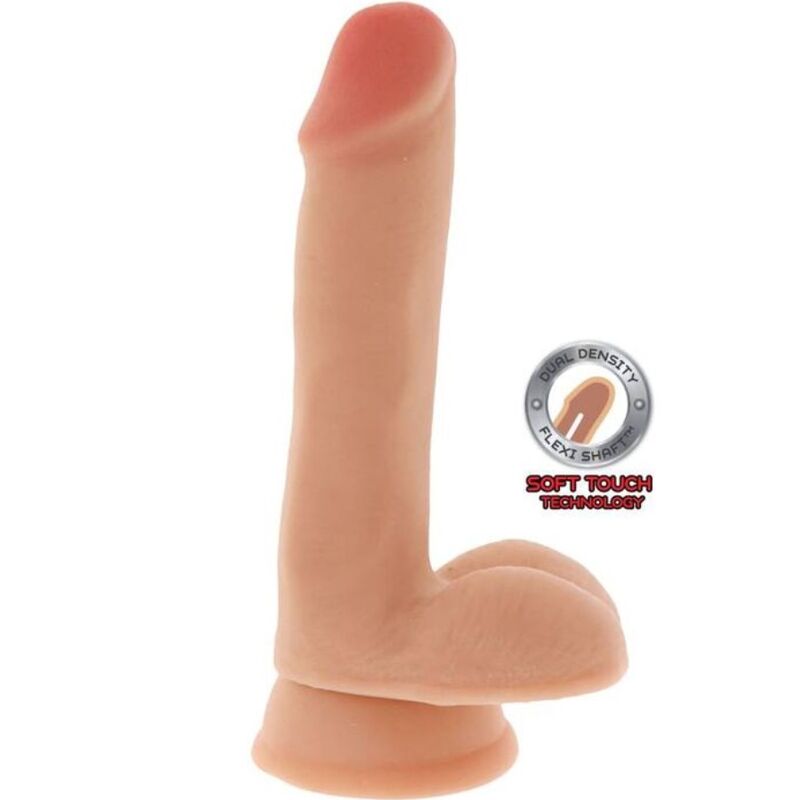 Gode double densité 17 cm avec bourses réalistes — GET REAL