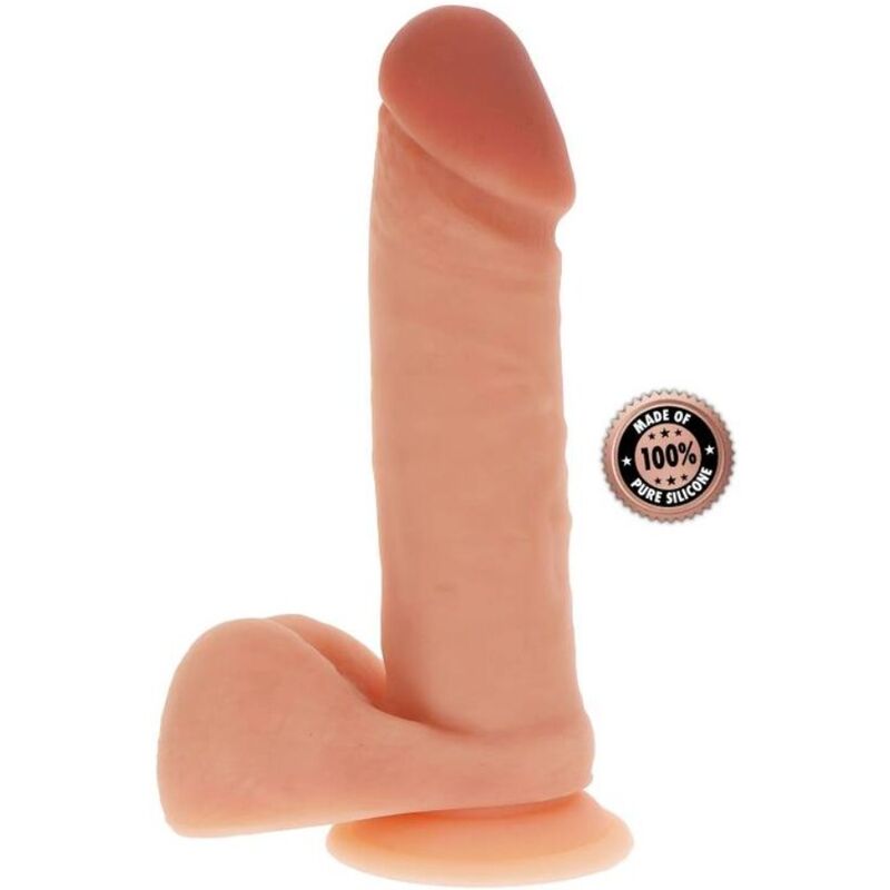 Godemichet réaliste en silicone 20,5 cm avec bourses — GET REAL