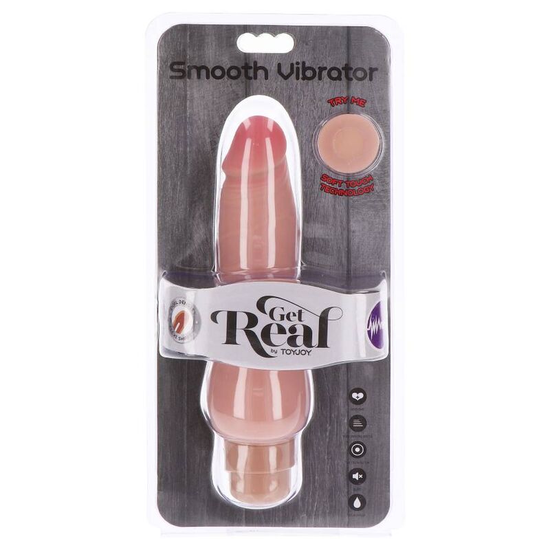 Vibromasseur réaliste double densité lisse — GET REAL