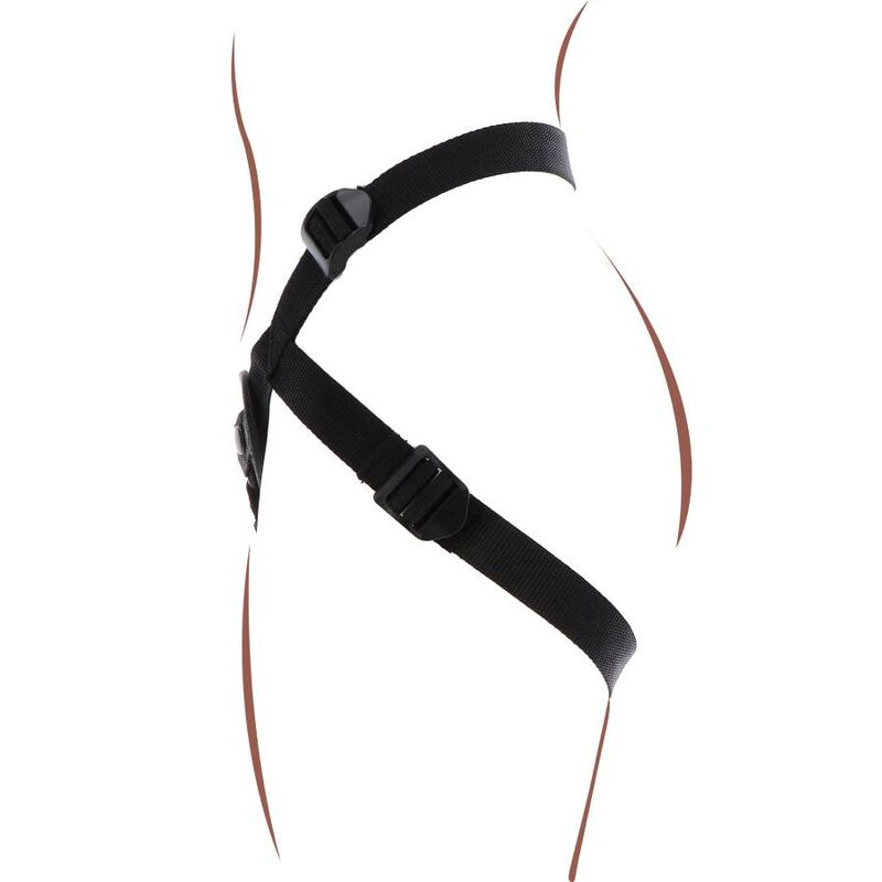 Harnais en dentelle strap-on violet — GET REAL