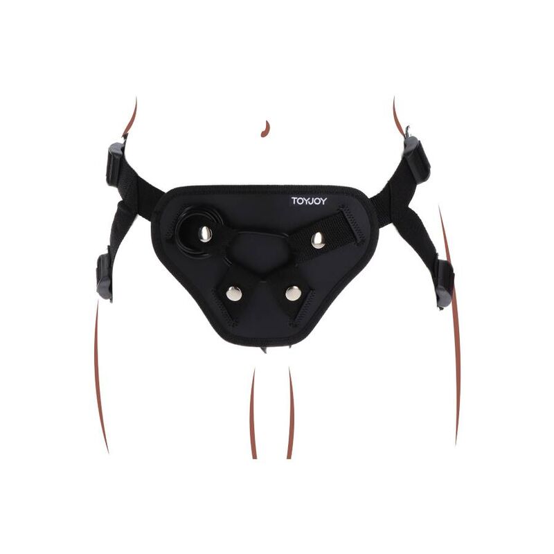 Harnais strap-on deluxe noir — GET REAL
