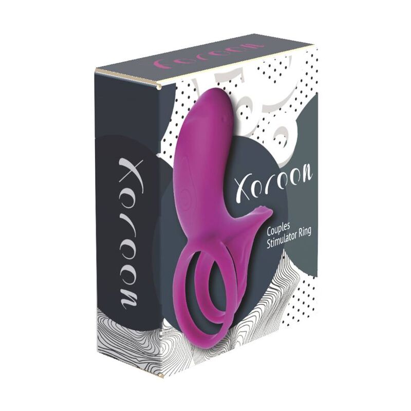 Bague de couple stimulante fuchsia — XOCOON