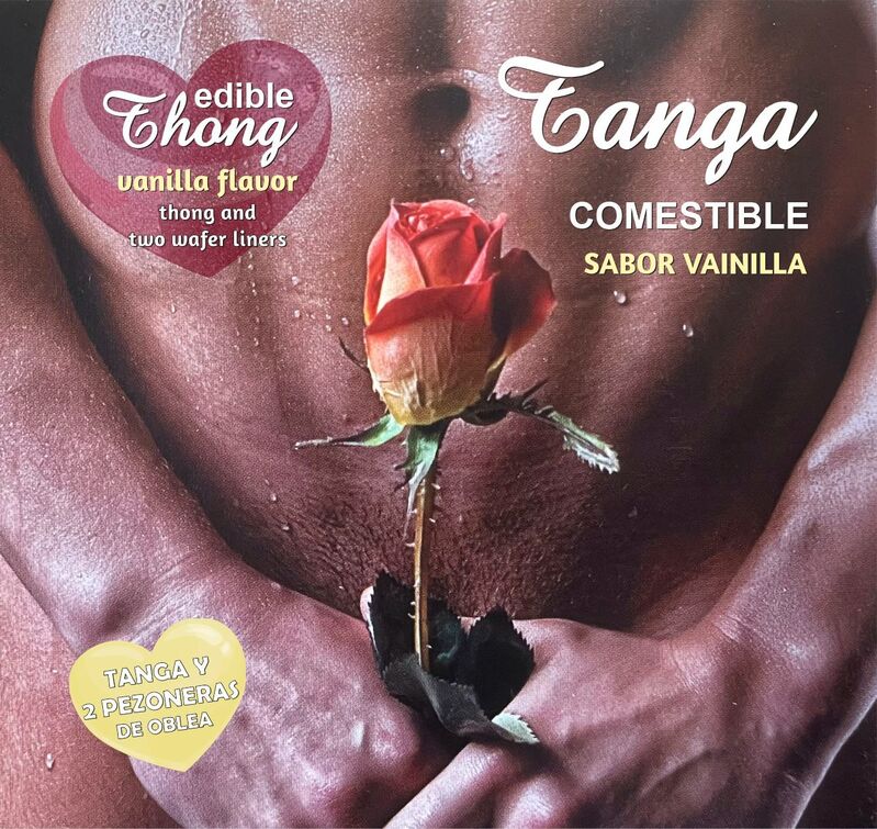 String homme et cache-tétons comestibles saveur vanille — HOTFLOWERS