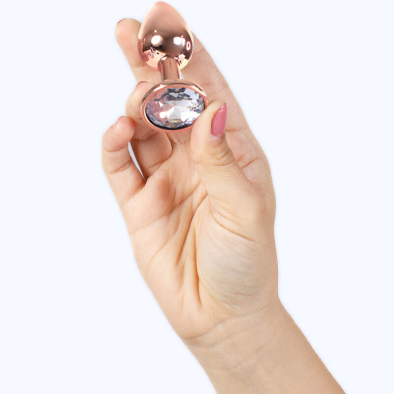 Plug anal en métal or rose — SECRETPLAY TOYS
