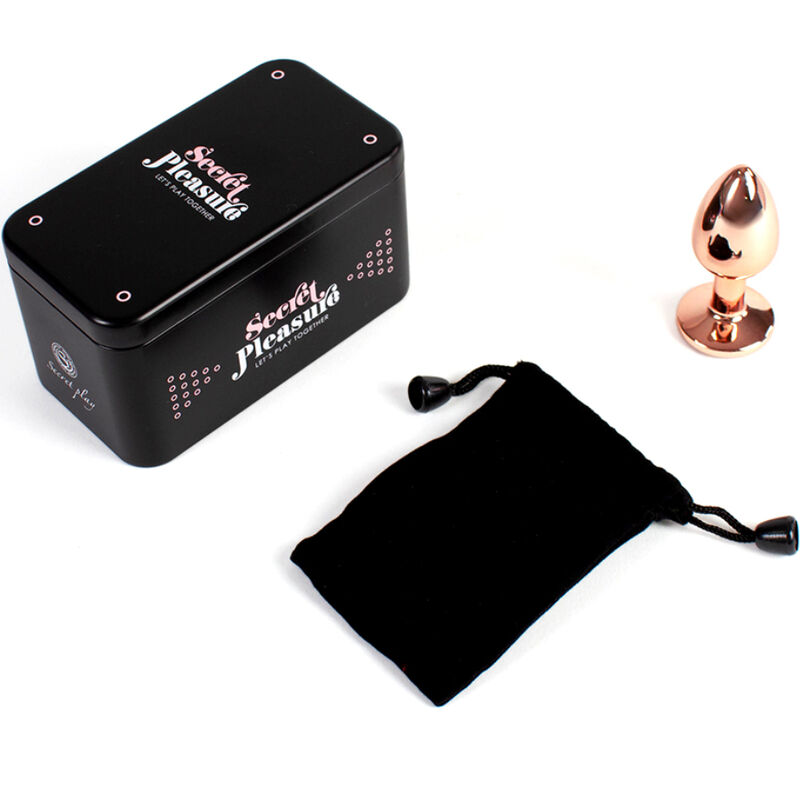 Plug anal en métal or rose — SECRETPLAY TOYS