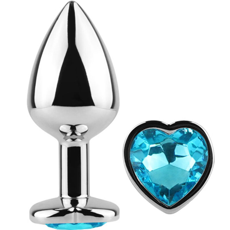 Plug anal en métal cœur bleu — SECRETPLAY TOYS