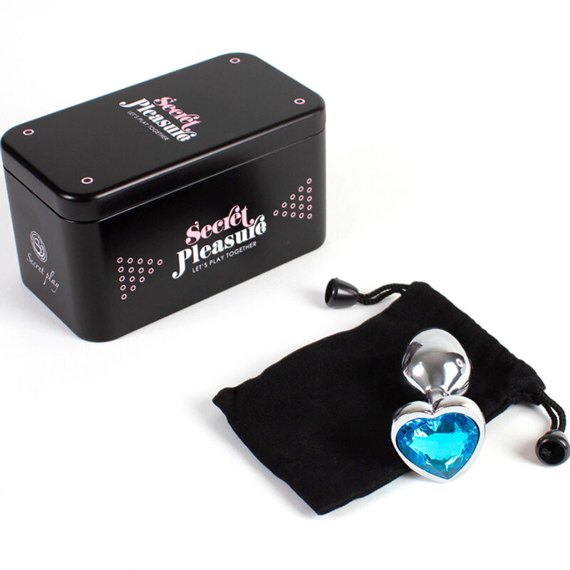 Tapón anal de metal corazón azul — SECRETPLAY TOYS