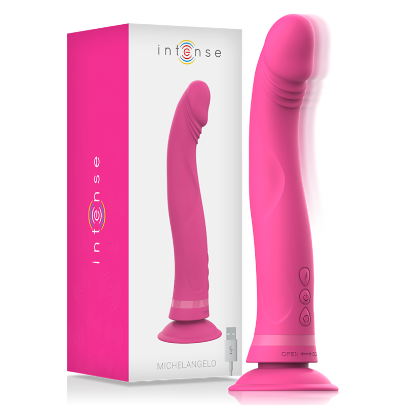 Gode vibrant double densité à ventouse — INTENSE HIGH TECH