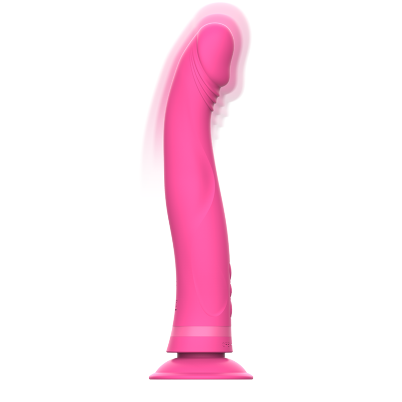 Gode vibrant double densité à ventouse — INTENSE HIGH TECH