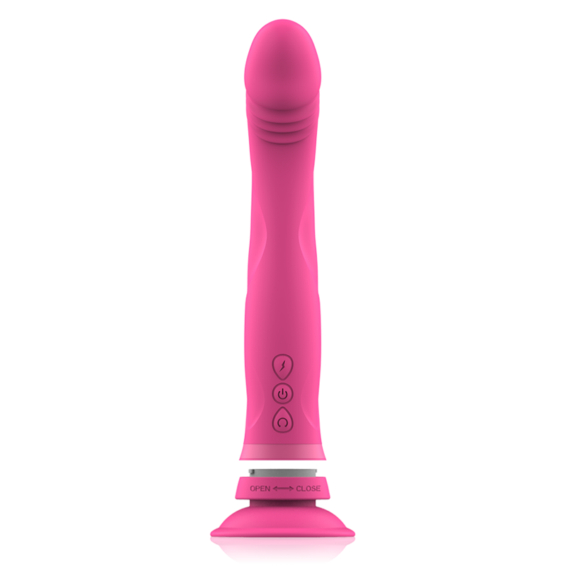 Gode vibrant double densité à ventouse — INTENSE HIGH TECH