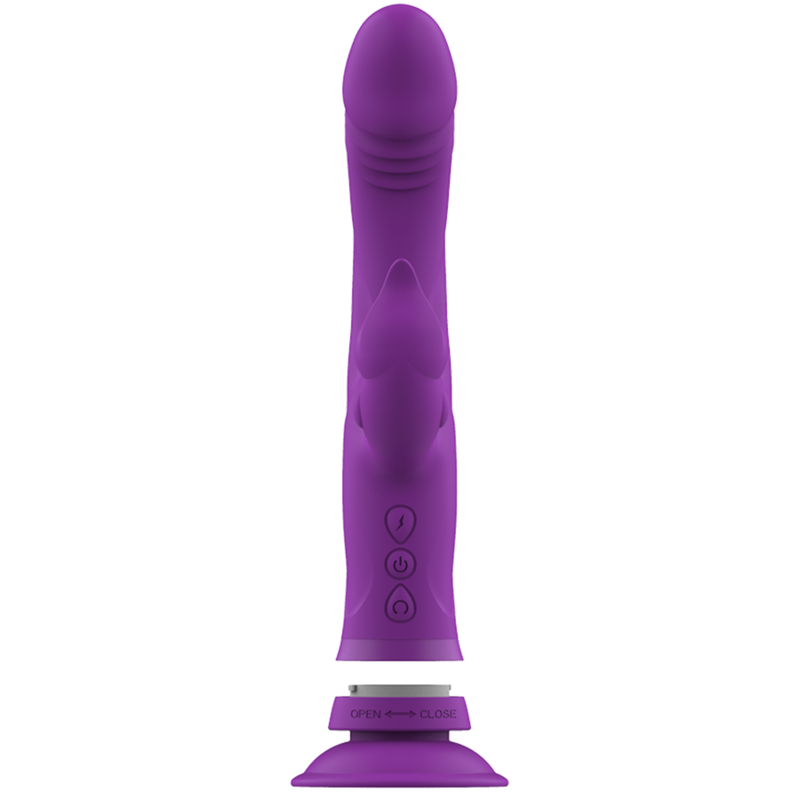 Vibrateur rabbit triple moteur Casanova en silicone violet — INTENSE HIGH TECH