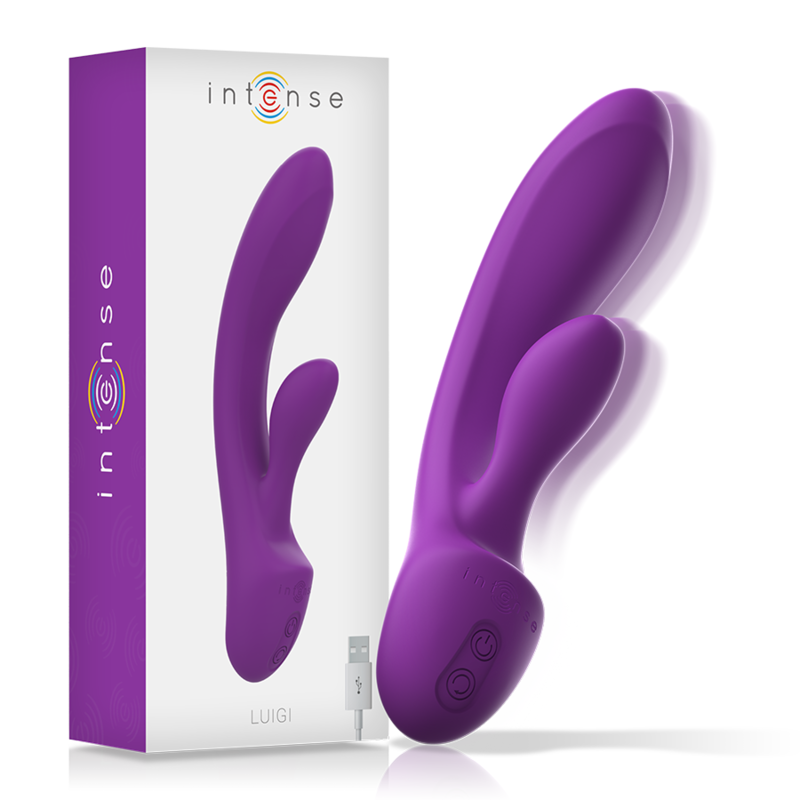 Vibromasseur rabbit double stimulation en silicone liquide — INTENSE HIGH TECH