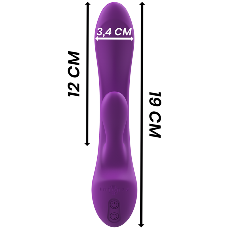 Vibromasseur rabbit double stimulation en silicone liquide — INTENSE HIGH TECH