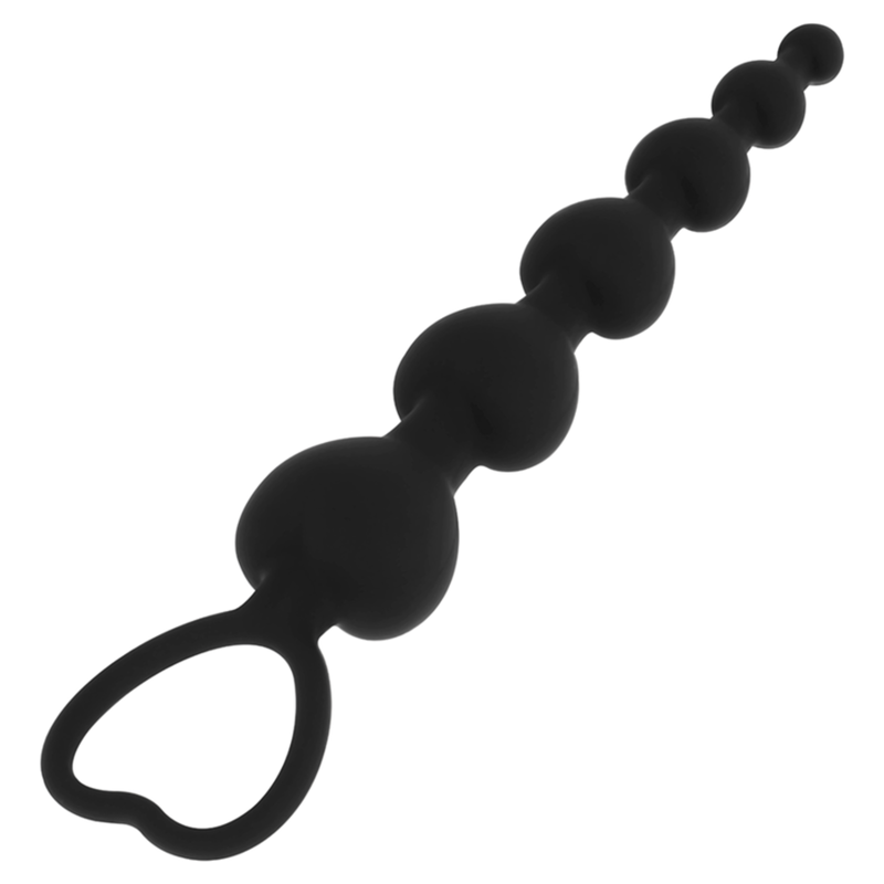 Chaîne de perles anales progressive Mila 18 cm — BLACK&SILVER